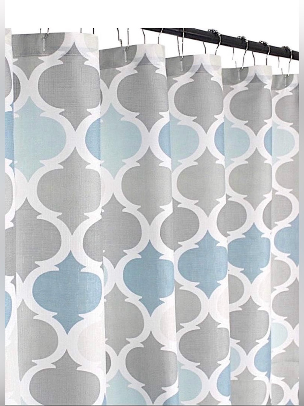 Serafina Home Fabric Shower Curtain  72”X72” new